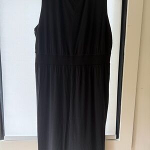 ATHLETA Black Sleeveless Dress 2x